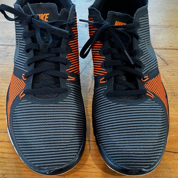 Nike Free Trainer 3.0 V4 Tumbled Grey Total Orange - Picture 7 of 12